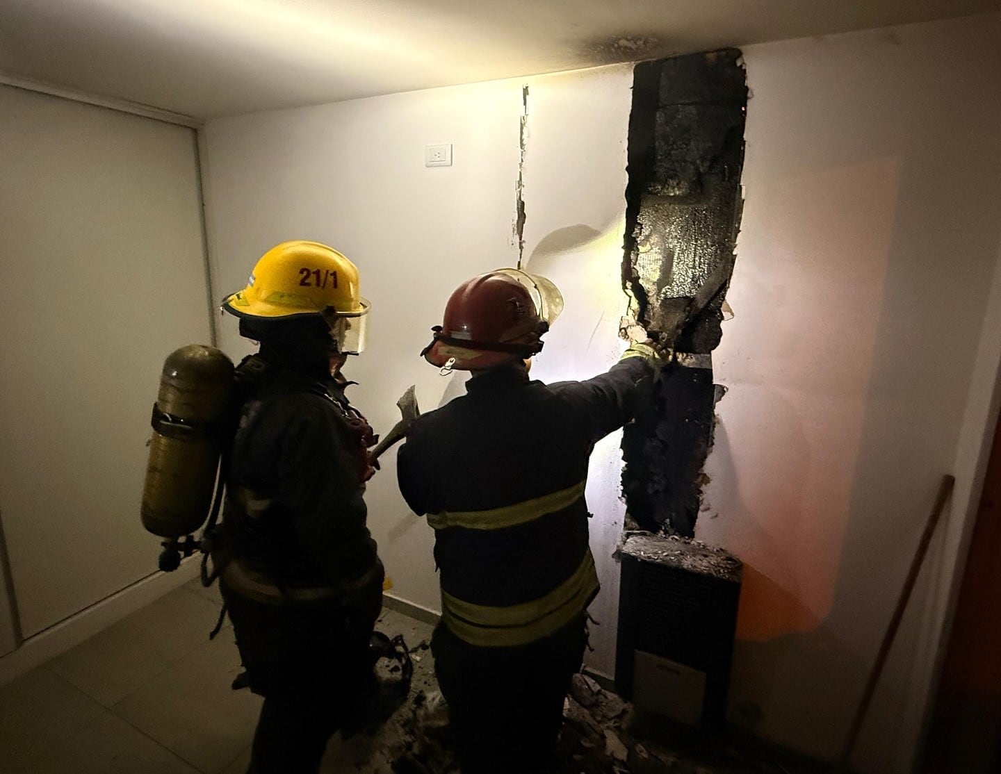 Bomberos Voluntarios debieron acudir por un principio de incendio estructural en Barrio Don Pablo thumbnail