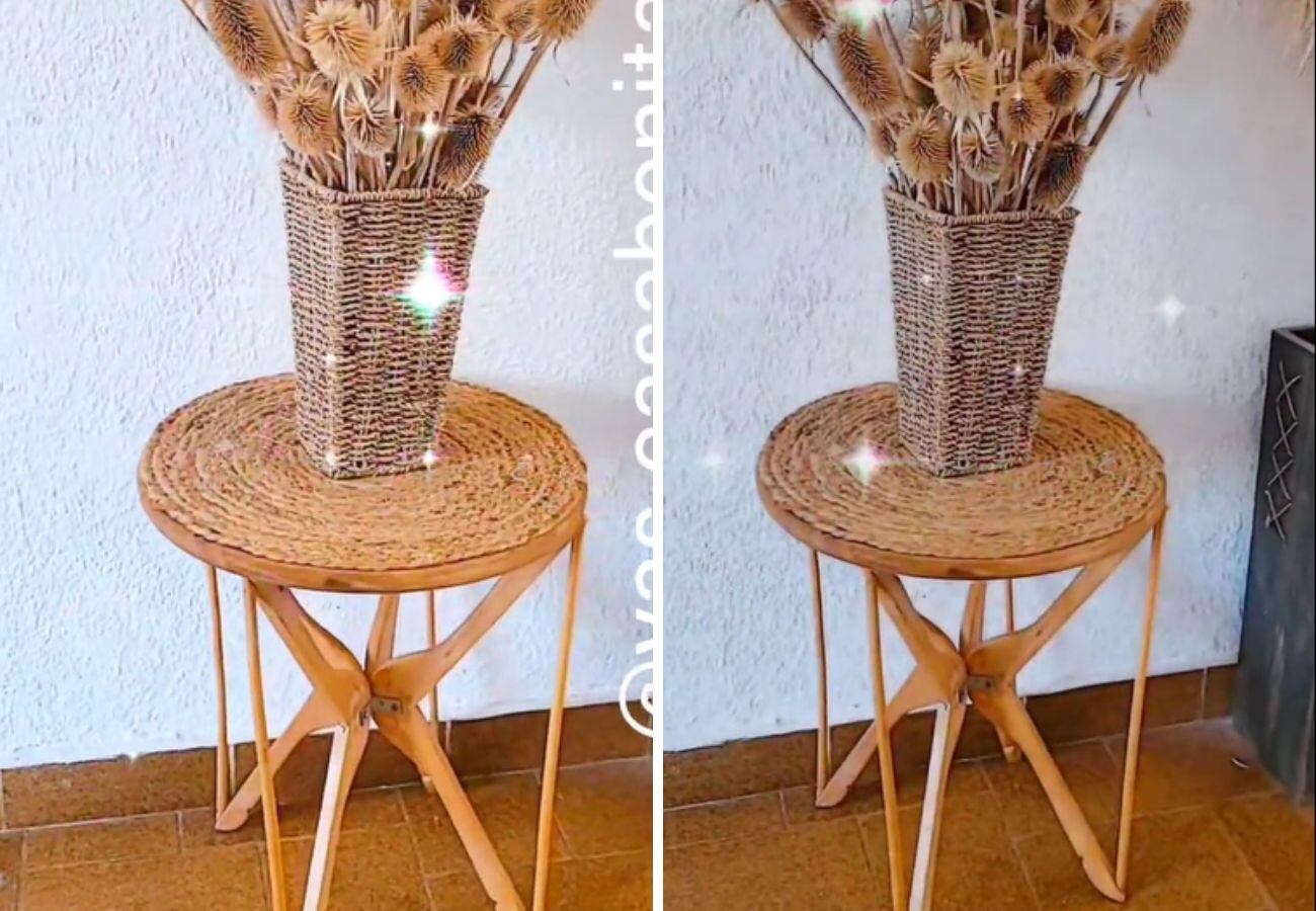 Cómo reciclar perchas de madera y transformar en un tesoro para el living de casa thumbnail