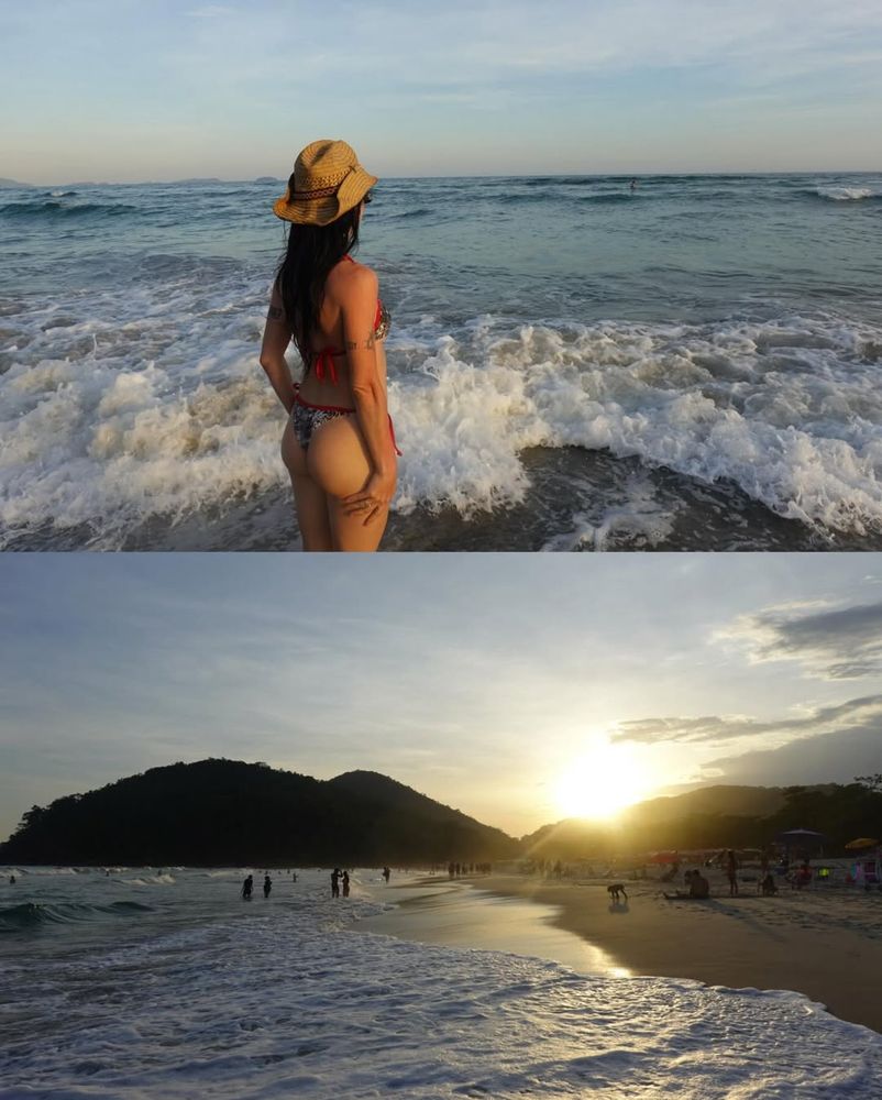 Lali Espósito eligió una bikini en tendencia y dio cátedra de estilo en las playas de Brasil