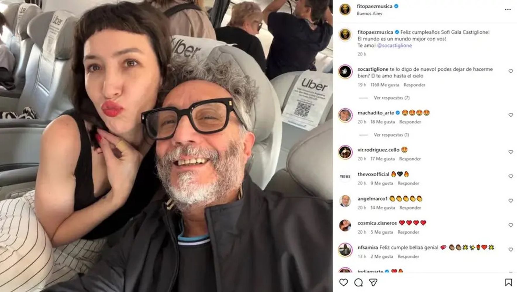 Sofía Gala y Fito Páez