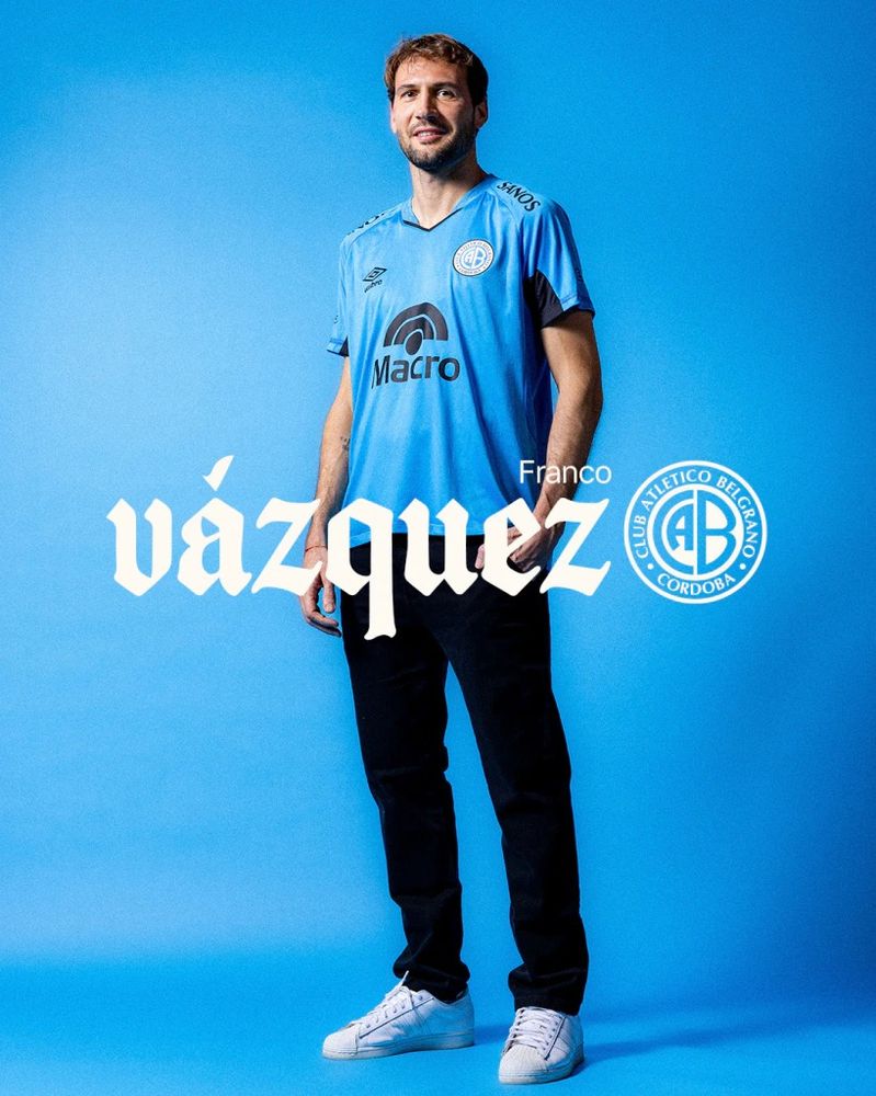 Mudo Vázquez, el cuarto refuerzo de Belgrano en 2026.