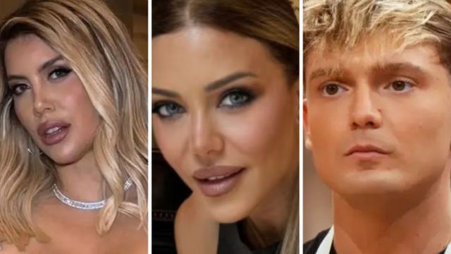 Wanda Nara, Ian Lucas y Evangelina Anderson