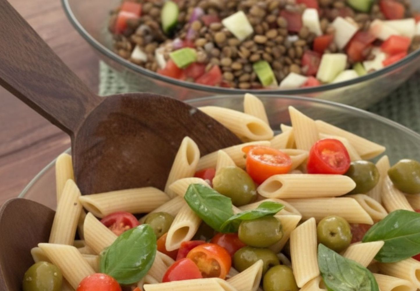 Cómo hacer ensaladas frescas: la receta doble de Jimena Monteverde que te salvan el almuerzo o la cena en verano
