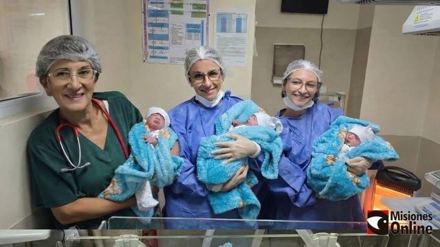Nacieron trillizos en el Hospital Materno Neonatal de Posadas.