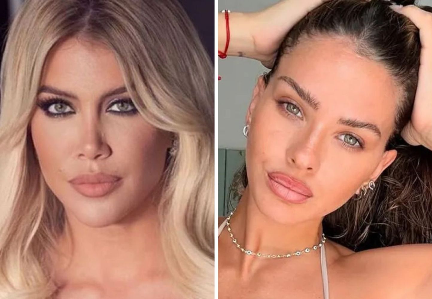 Wanda Nara y China Suárez
La pelea mediática