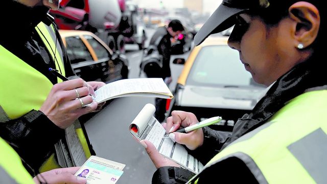 Infracción de tránsito.
