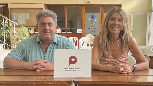 Concejales Carlos Gabbarini y Andrea Vogel de Potencia
