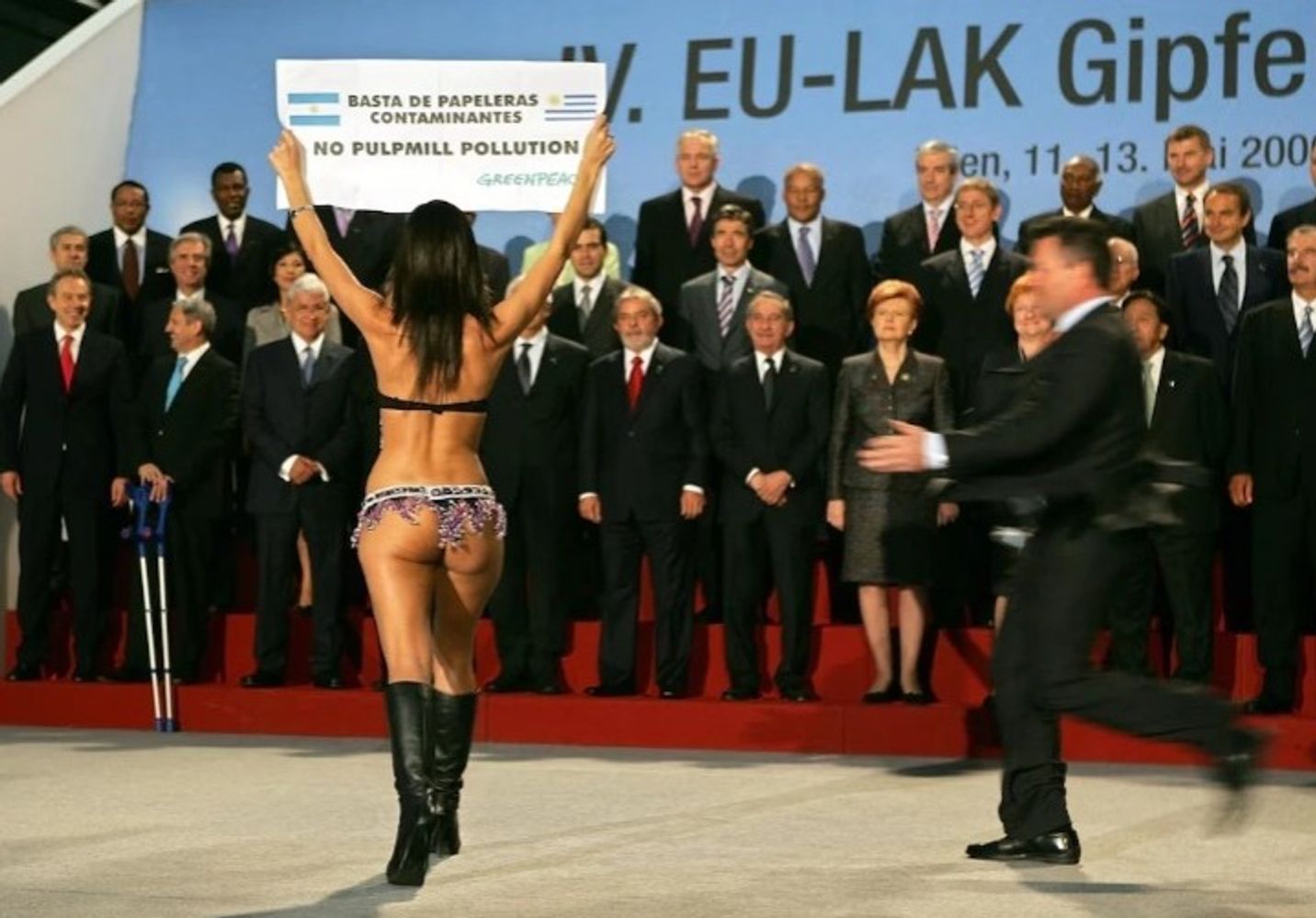 Evangelina Carrozo en la Cumbre de Viena