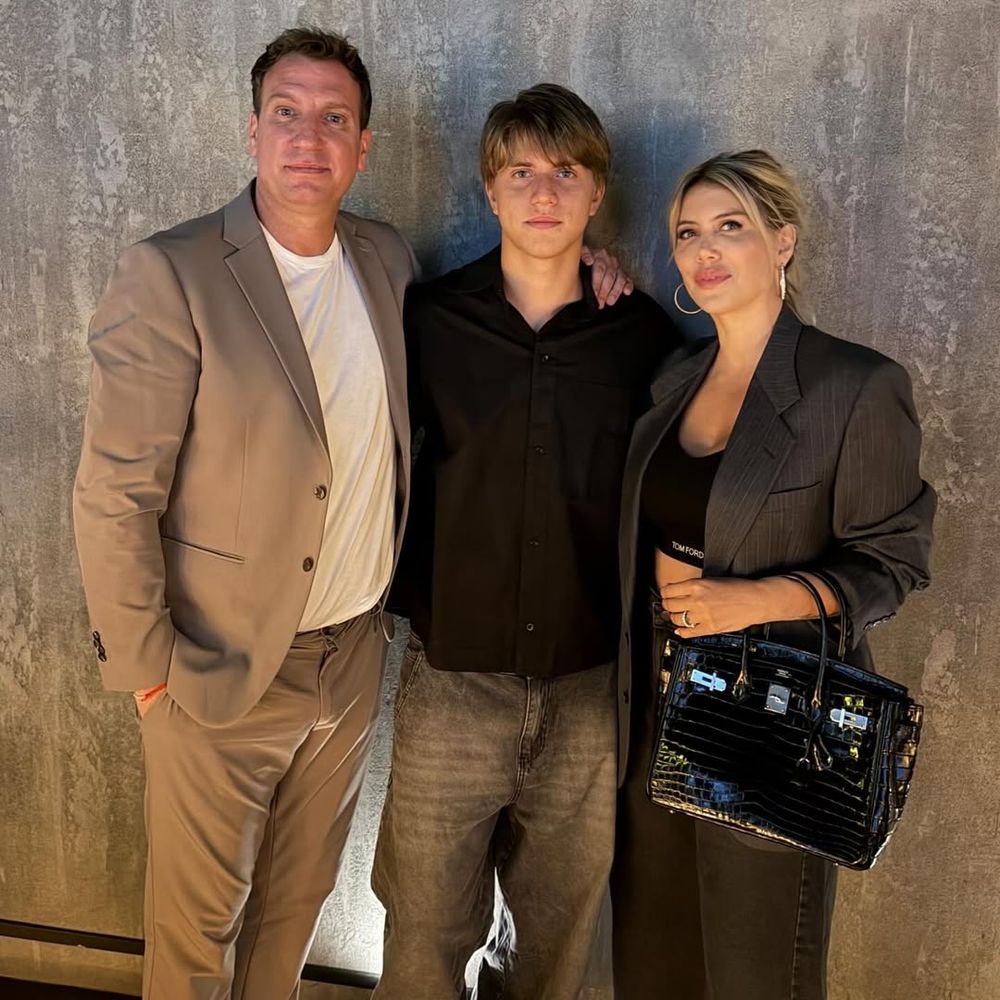 Maxi López, Wanda Nara y su hijo Valentino