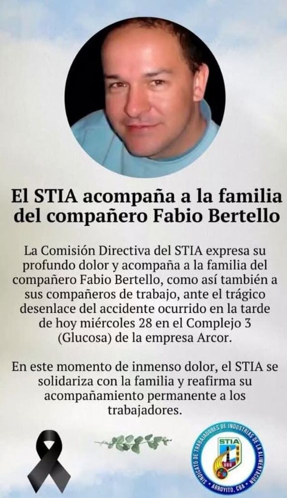 Quién era el trabajador que murió tras un accidente laboral en Córdoba.