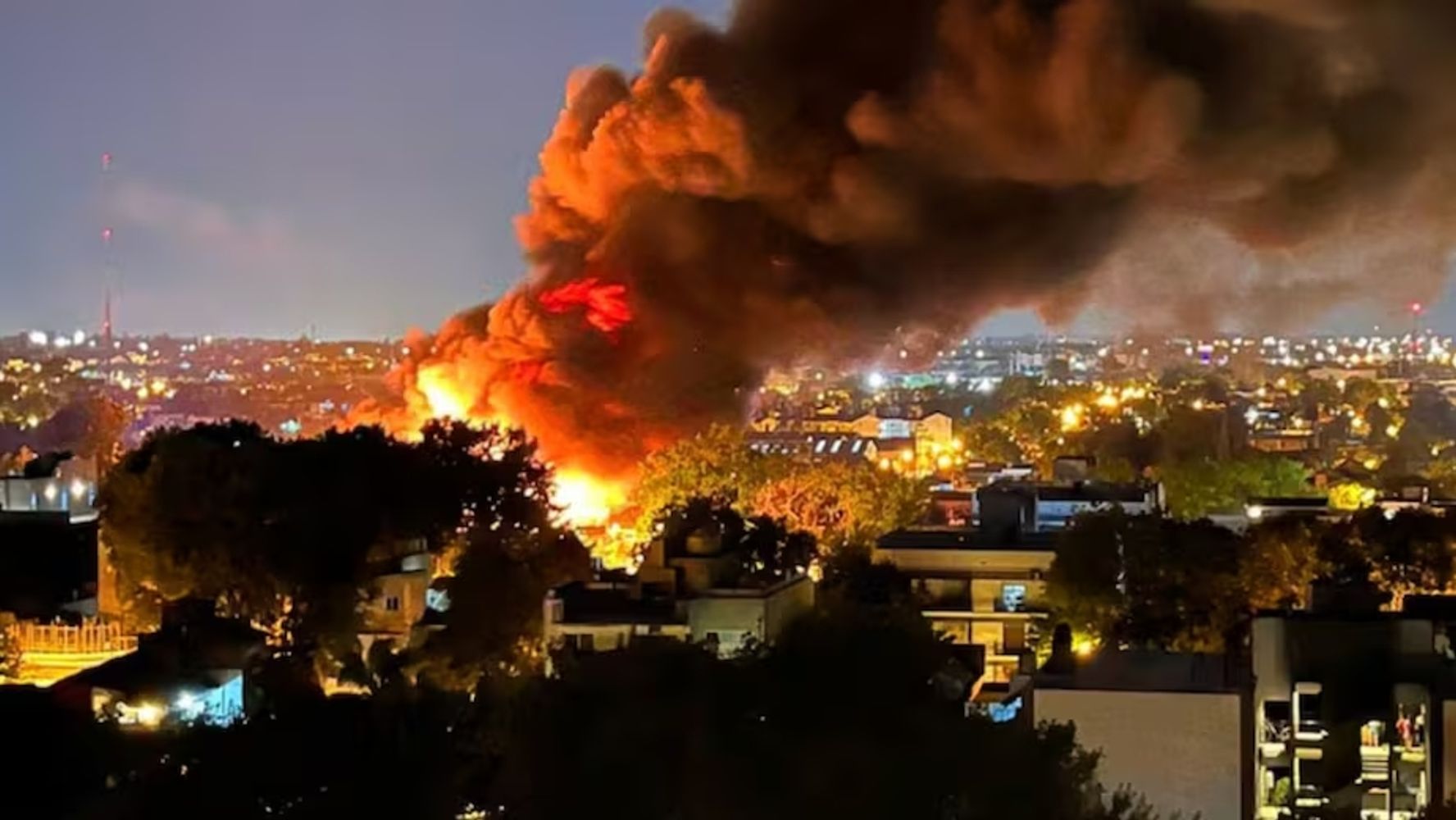 Incendio en San Fernando