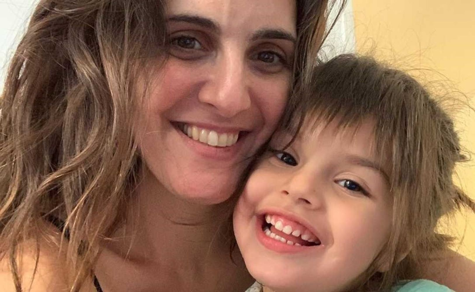 Julieta Díaz y su hija.
