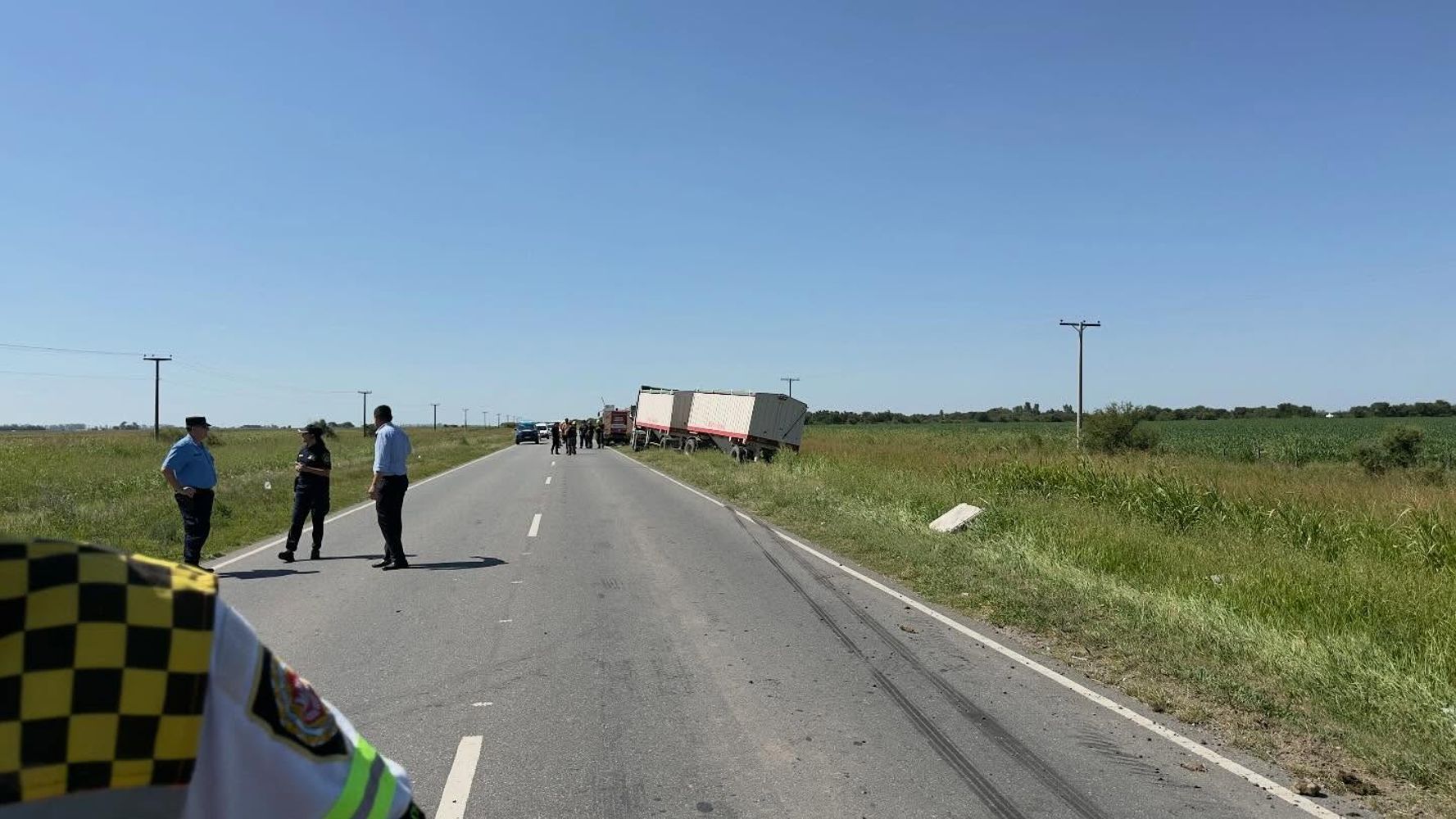 Accidente sobre ruta E 52 en cercanías de Arroyito, con un herido de gravedad