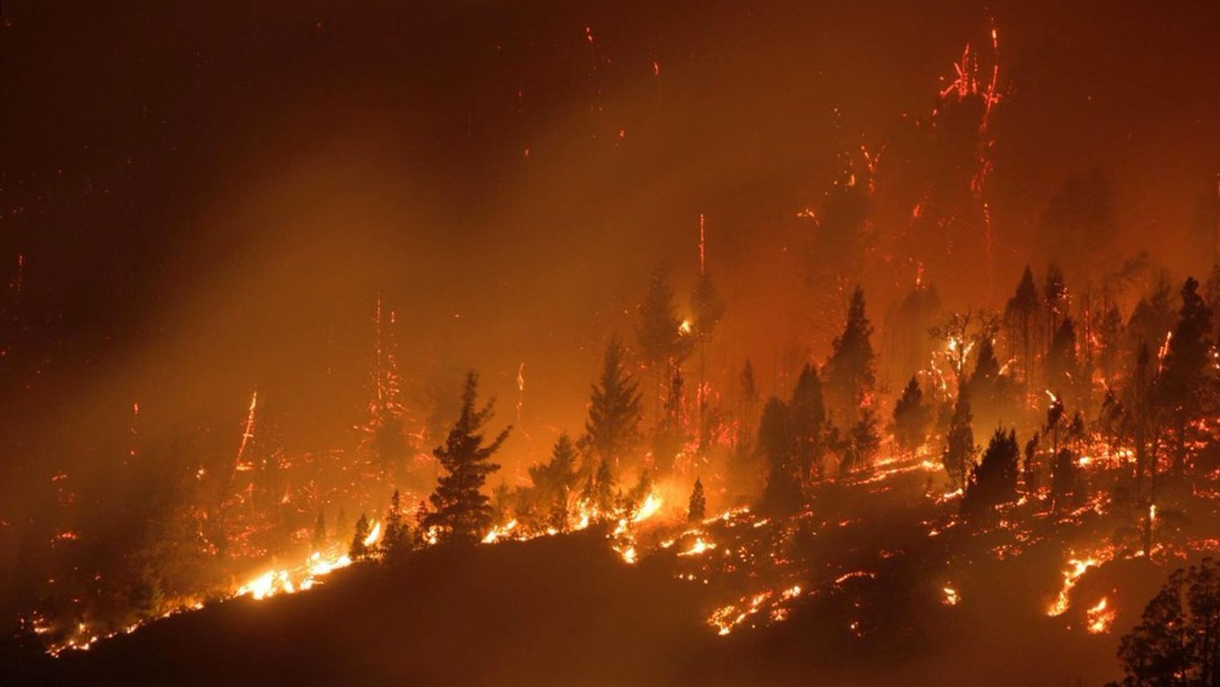 Incendios en la Patagonia.