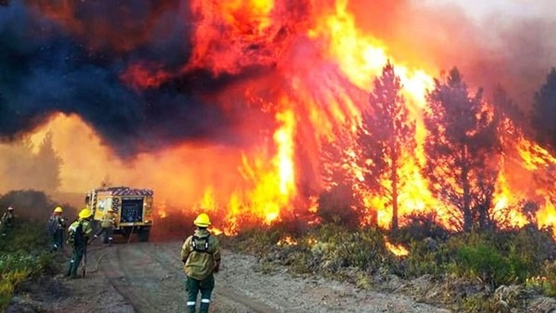 Incendios en la Patagonia.