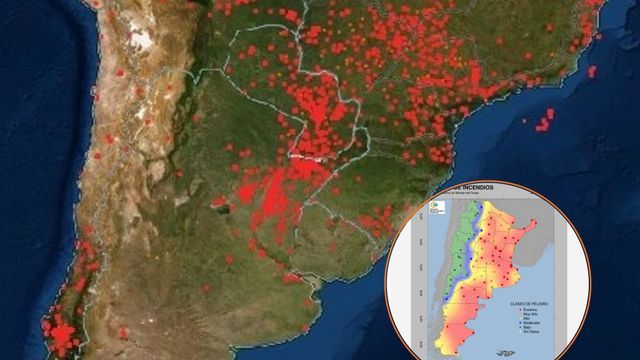 Riesgo extremo de incendios en la provincia