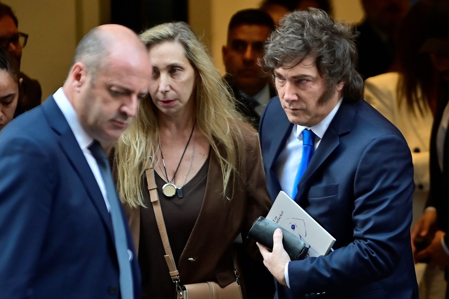 Javier Milei y su hermana Karina Milei