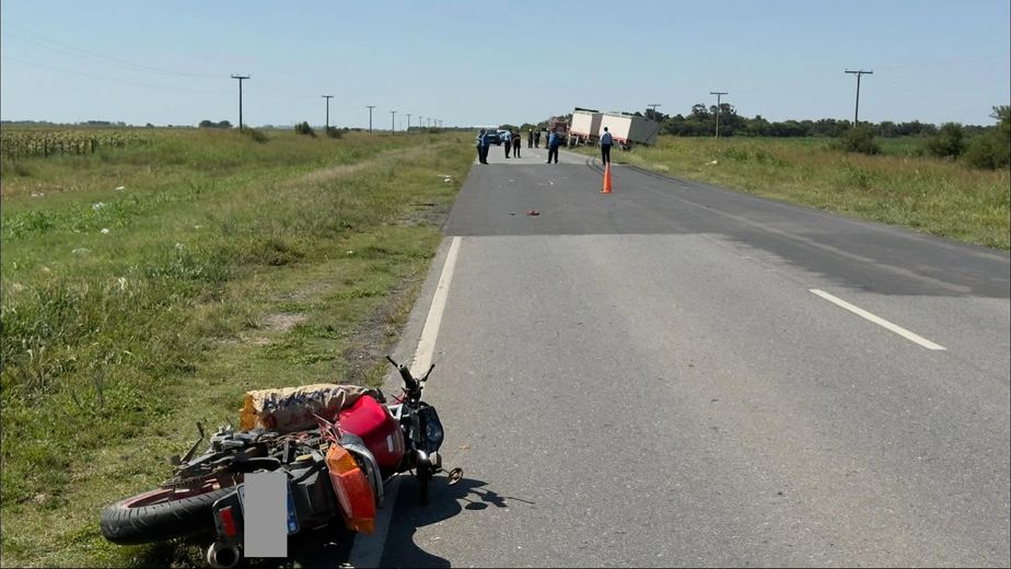 Accidente sobre ruta E 52 en cercanías de Arroyito, con un herido de gravedad