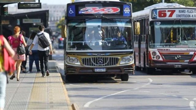 Paro de colectivos. 