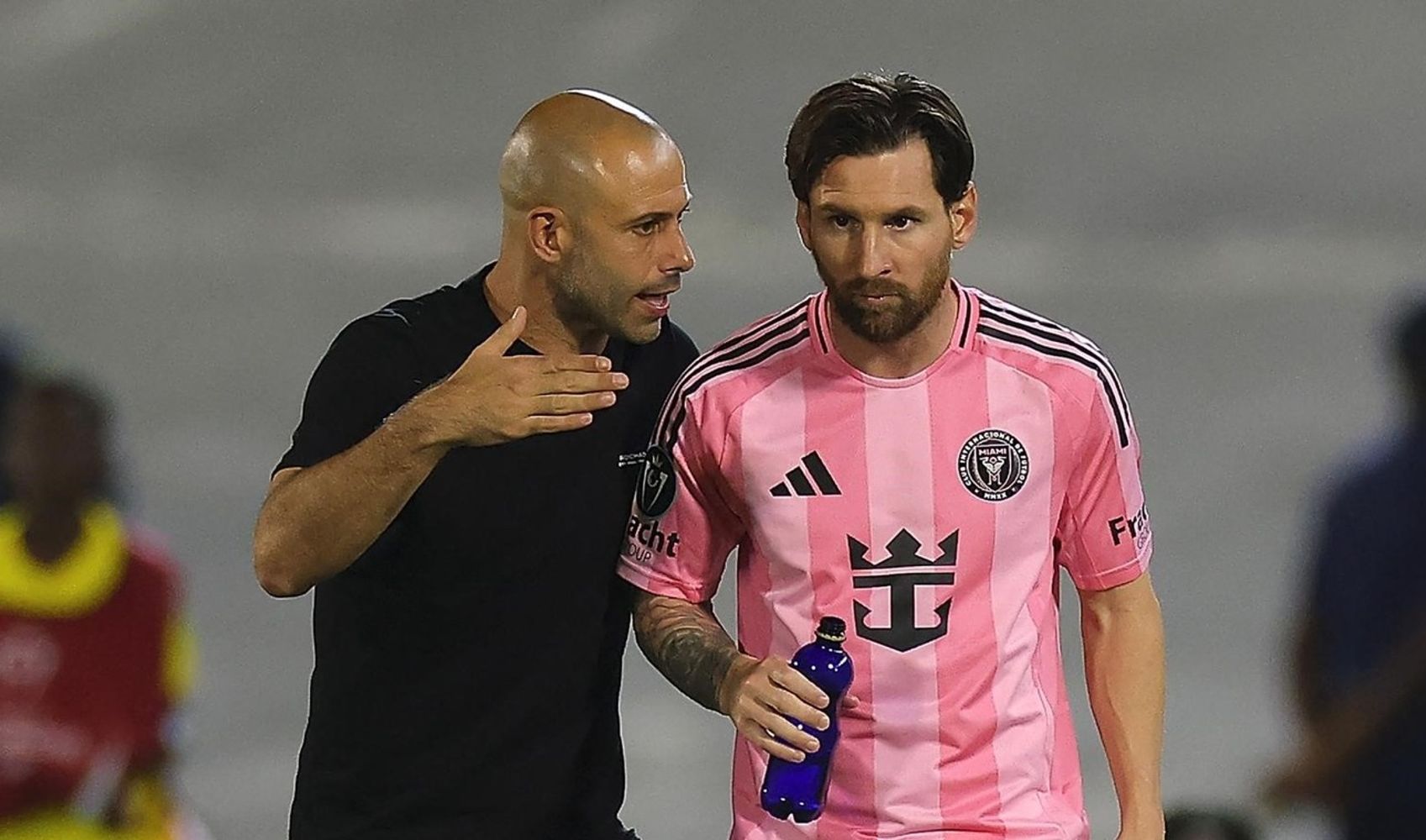 Javier Mascherano y Lionel Messi