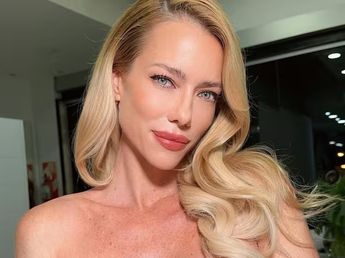 Nicole Neumann se sumó a la tendencia boho chic y dio cátedra de estilo con una túnica color chocolate