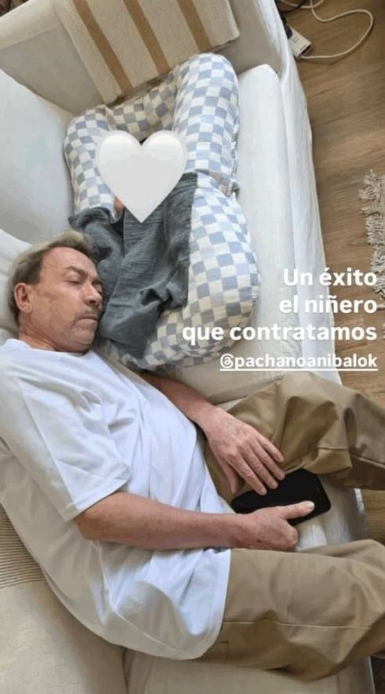 El divertido momento entre Aníbal Pachano y su nieto, el hijo de Sofía