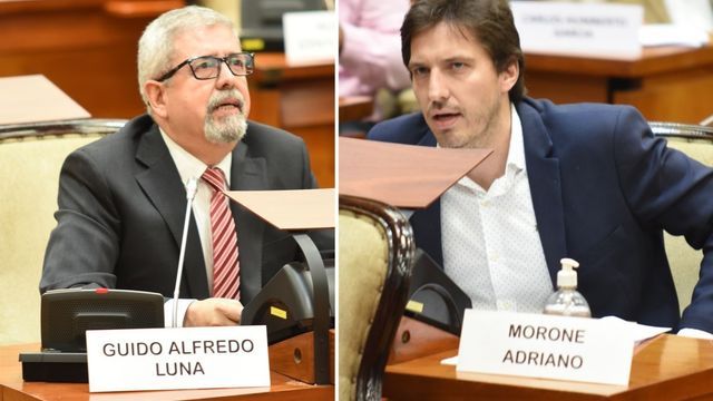 Los diputados radicales Guido Luna y Adriano Morone, del frente Jujuy Crece.