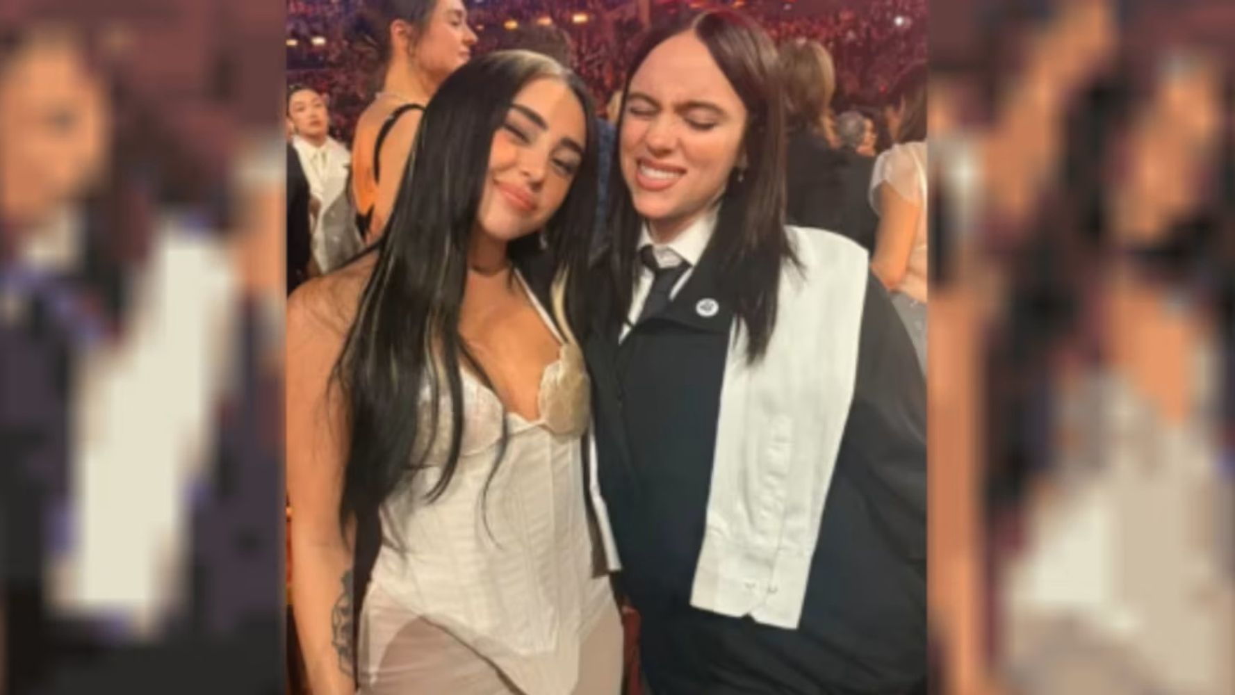 Así fue el encuentro entre Nicki Nicole y Billie Eilish en los Grammy.