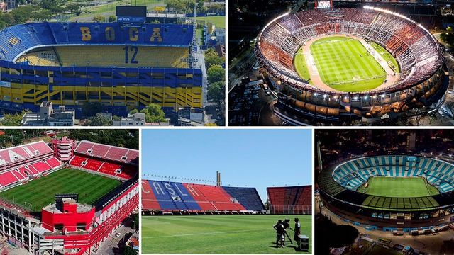 Estadios fútbol argentino.