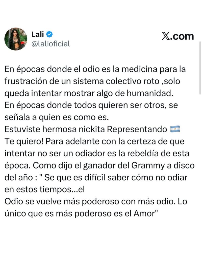 Lali e X.