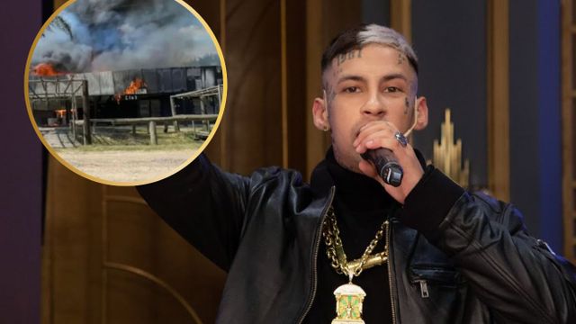 L-Gante se refirió al incendio de su boliche.