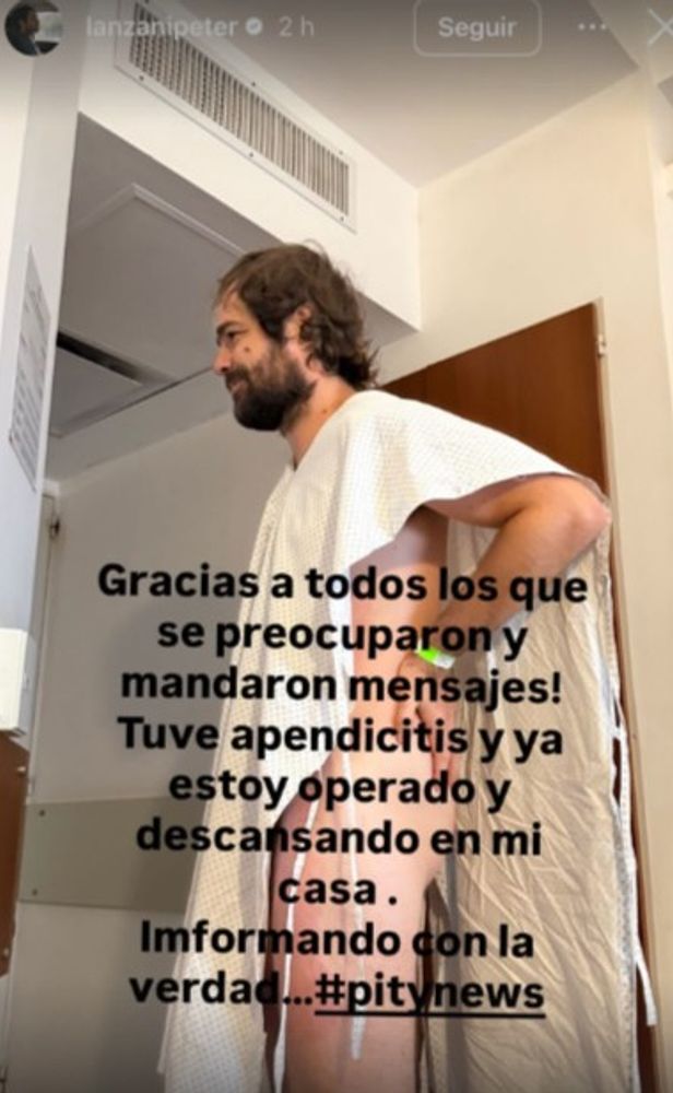 Peter Lanzani fue operado de urgencia