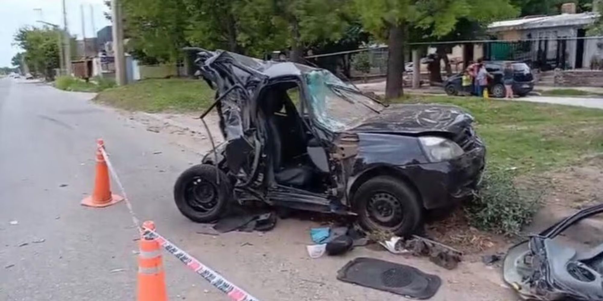 Erika Celeste Casas y Manuel Horacio Díaz viajaban en un Renault Clio.