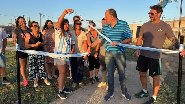 Tres Arroyos: quedó inaugurada la plazoleta del barrio Nuevo Olimpo