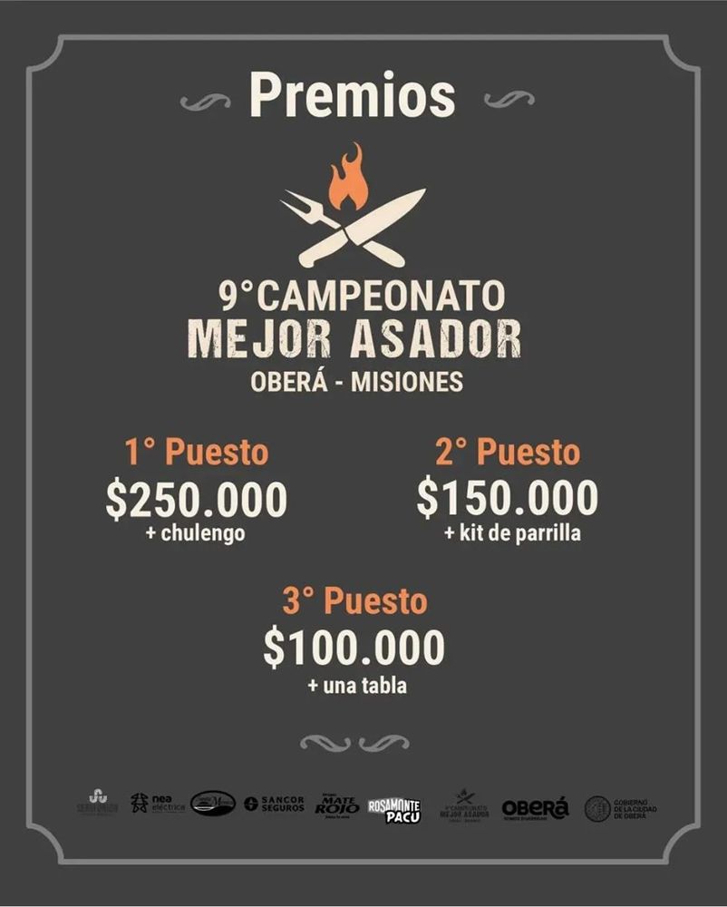 Oberá abrió la inscripción para el 9° Campeonato del Mejor Asador.