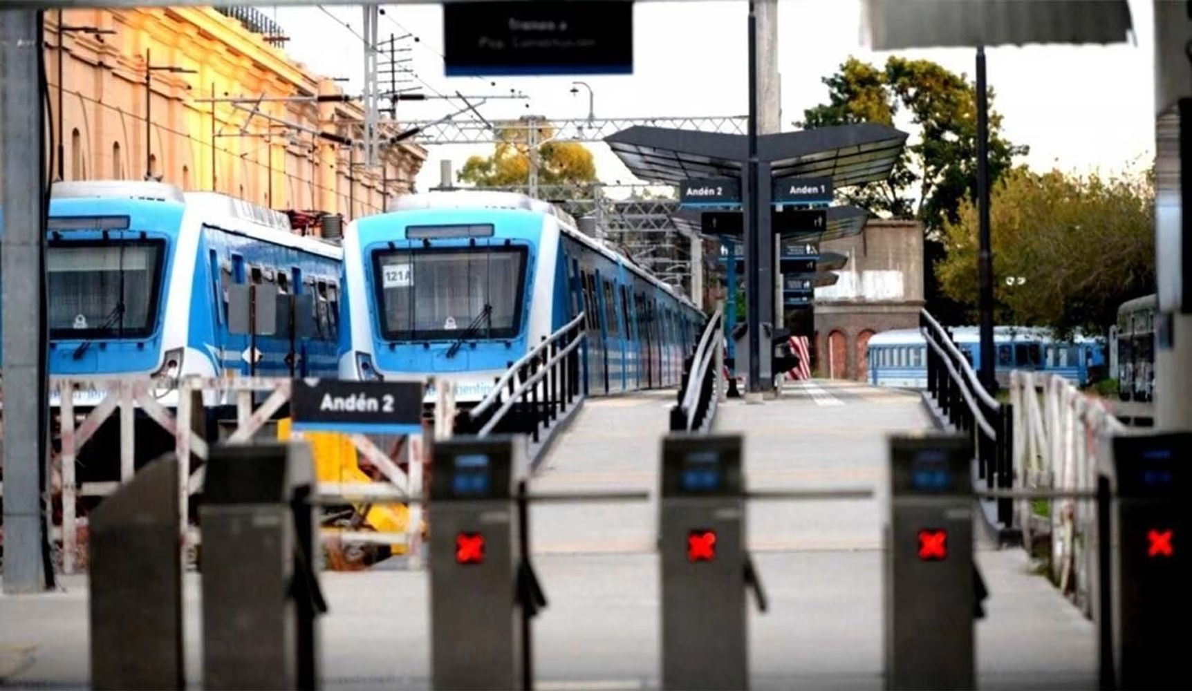 Paro de trenes.