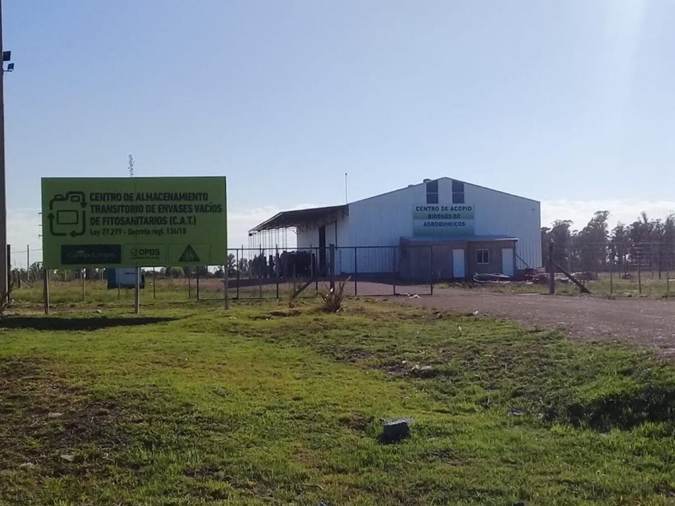 Centro de Acopio Temporario, agroquímicos