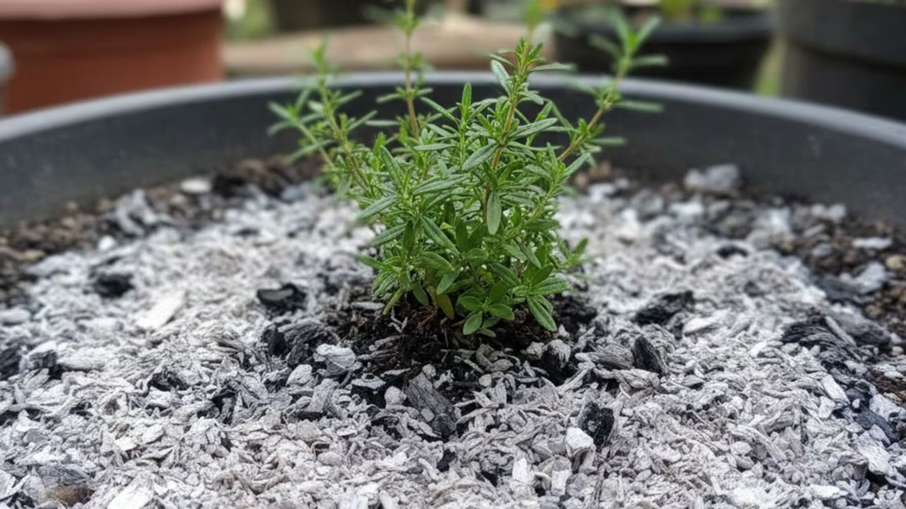 Esparcir una fina capa de ceniza en la base de las plantas mejora la floración y fortalece las raíces.