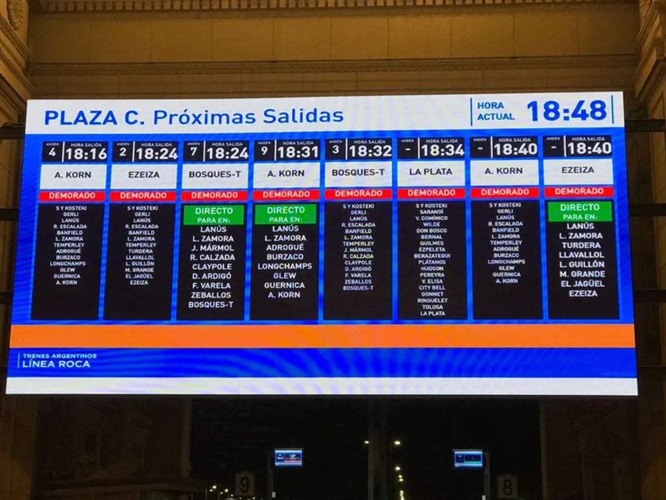 Paro de trenes.