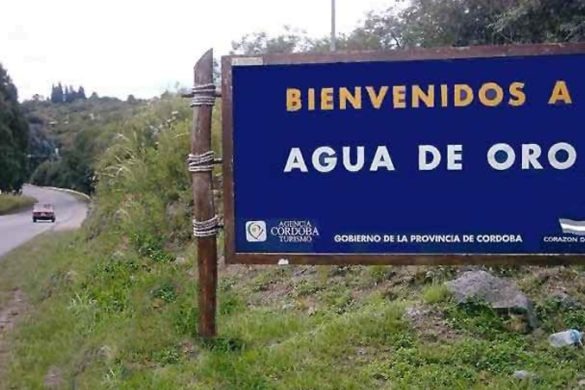 Agua de Oro, donde murió un sujeto de 23 años.