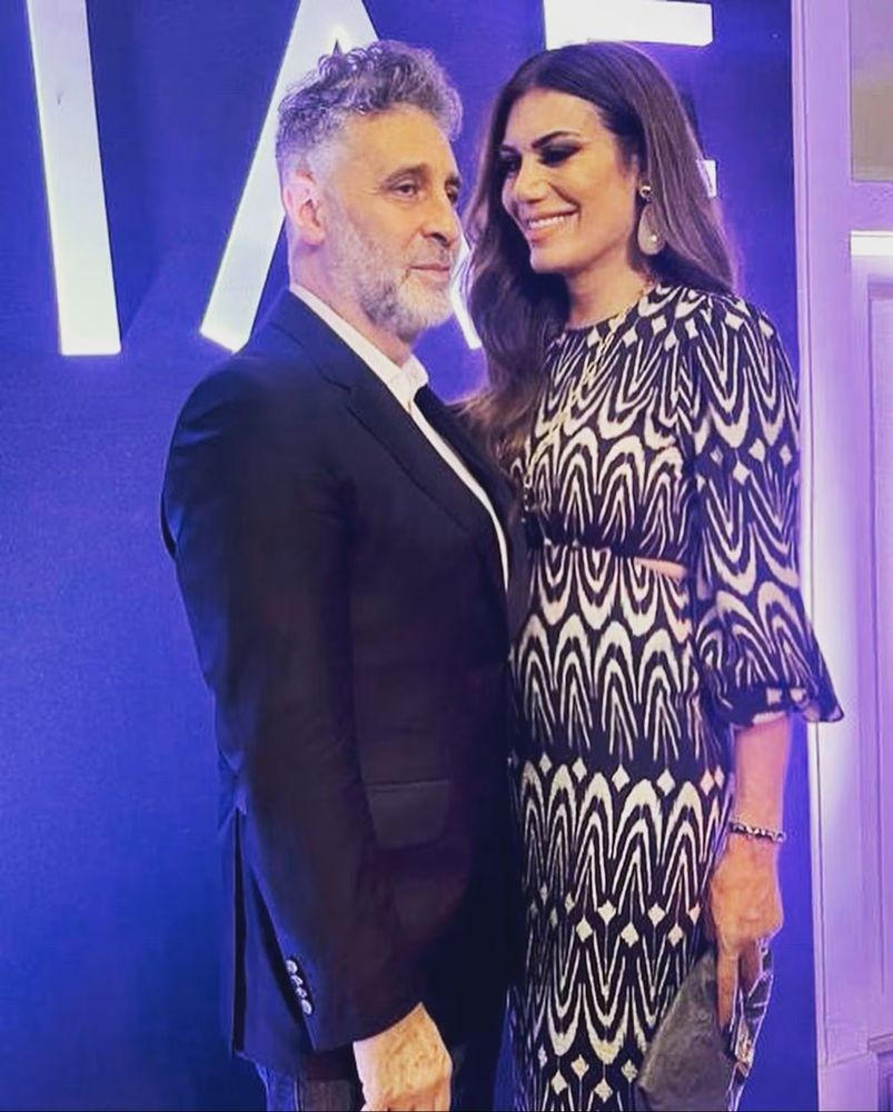 Flor de la V y su marido