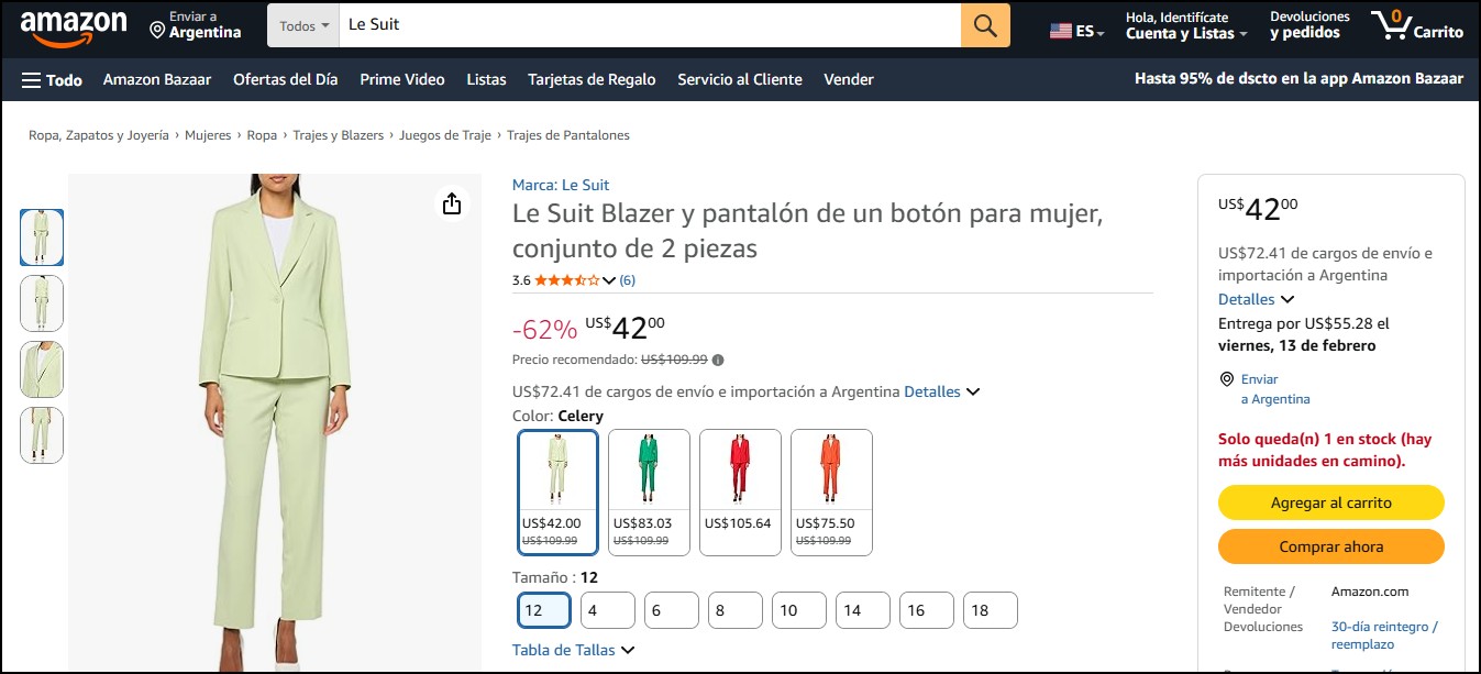 Así es Le Suit, la marca que Patricia Bullrich compró por Amazon.