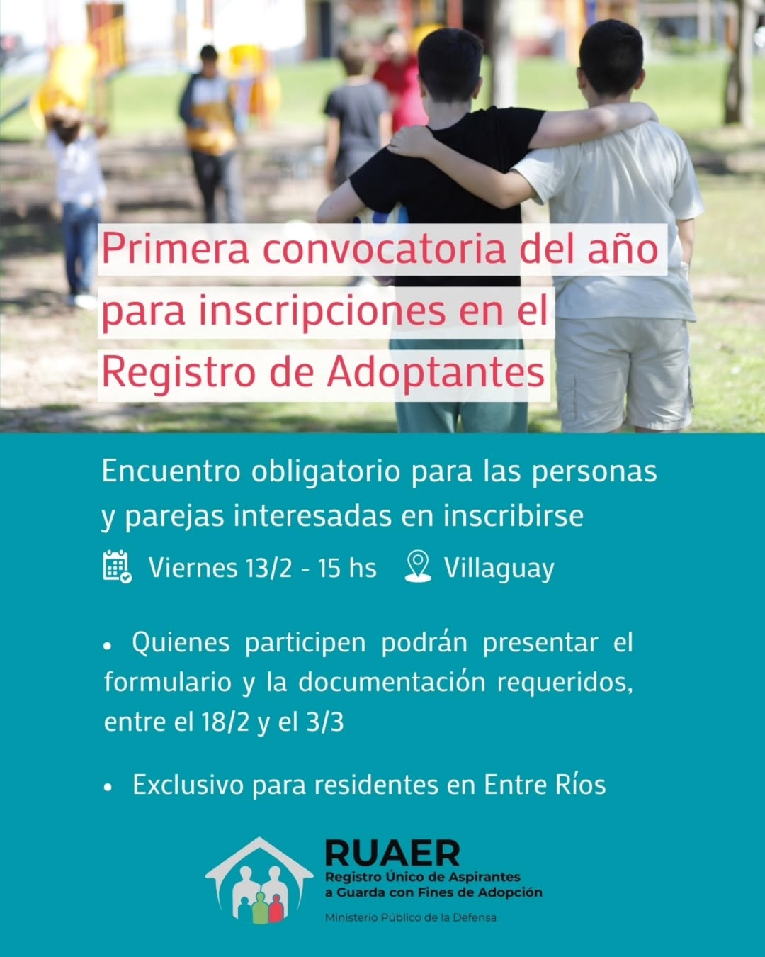 Adopción en Entre Ríos: 100 niños, niñas y adolescentes esperan una familia