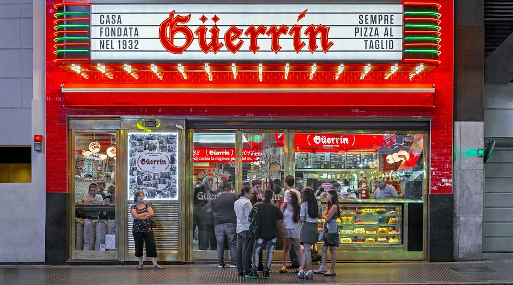 La famosa pizzería Güerrín