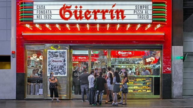 La famosa pizzería Güerrín