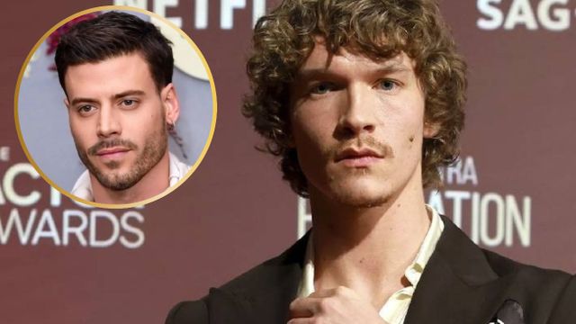 Connor Storrie y François Arnaud de Heated Rivalry.