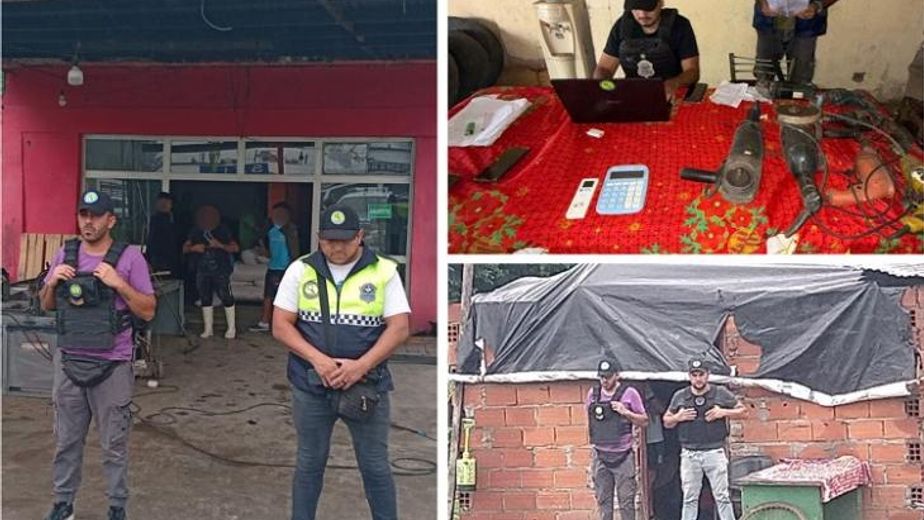 Allanamientos en La Reducción por el robo a un edificio en construcción
