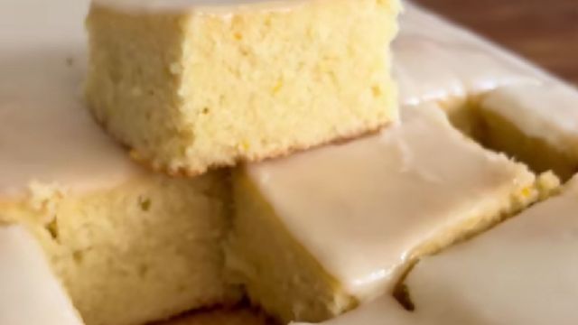 La receta de unos cuadraditos de naranja súper fáciles.