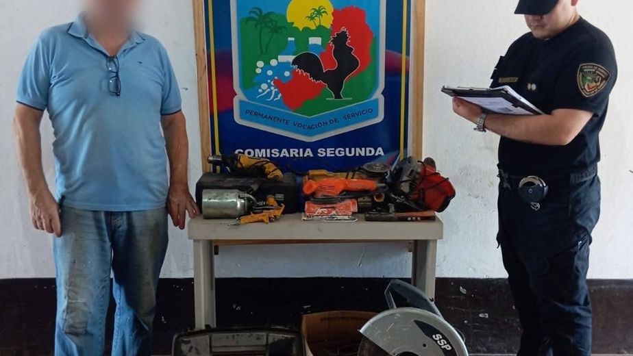Iguazú: fue a denunciar un robo y la Policía ya había recuperado todas sus herramientas