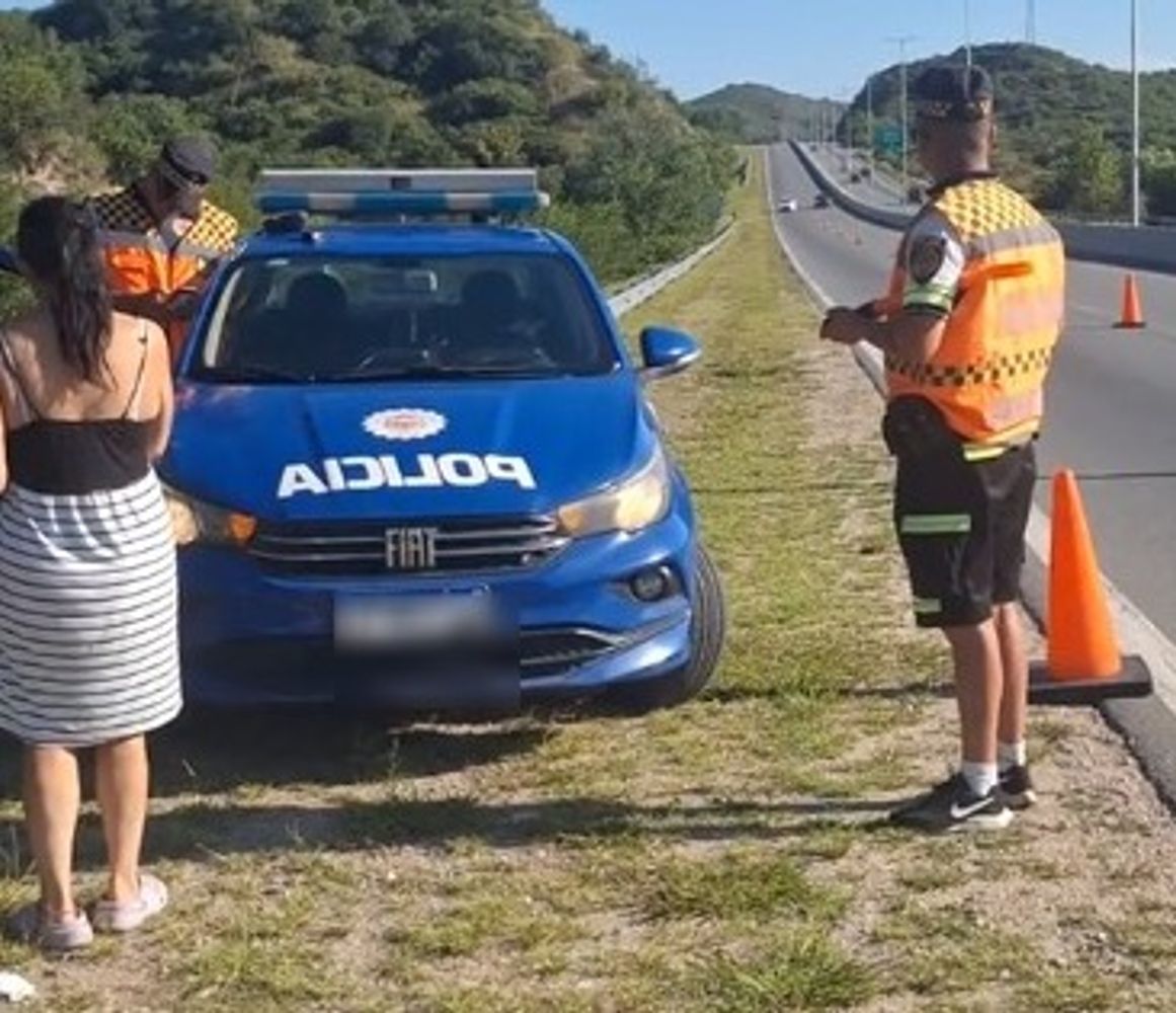 El accionar de la Policía Caminera de Córdoba en el video.